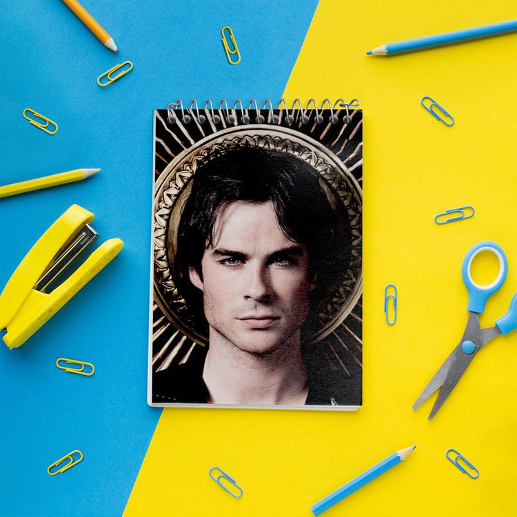 دفتر یادداشت 50 برگ خندالو مدل دیمون خاطرات یک خون آشام The Vampire Diaries کد 20278