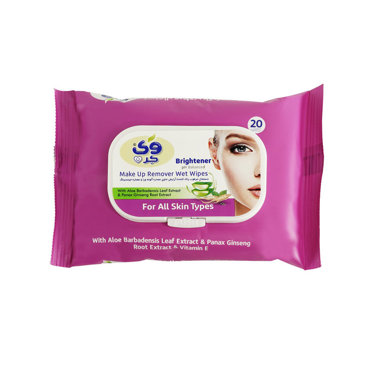 دستمال مرطوب وی کر مدل Ginseng- Aloe Vera چهار بسته 20 عددی