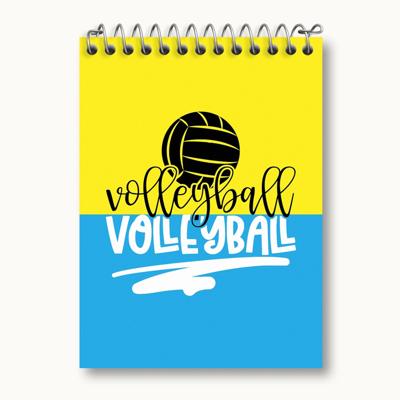دفتر یادداشت 50 برگ خندالو مدل والیبال Volleyball کد 26427