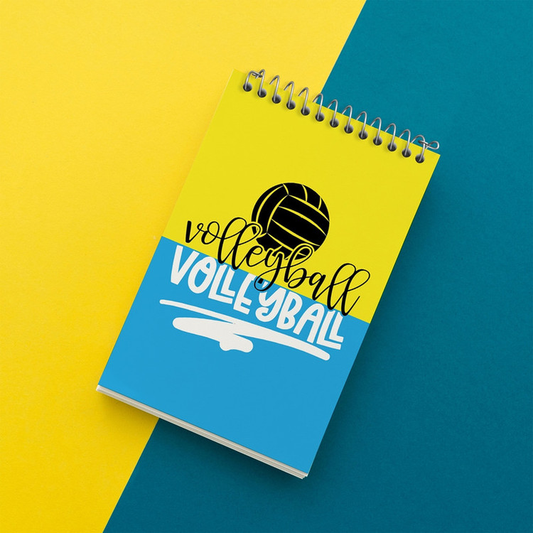 دفتر یادداشت 50 برگ خندالو مدل والیبال Volleyball کد 26427