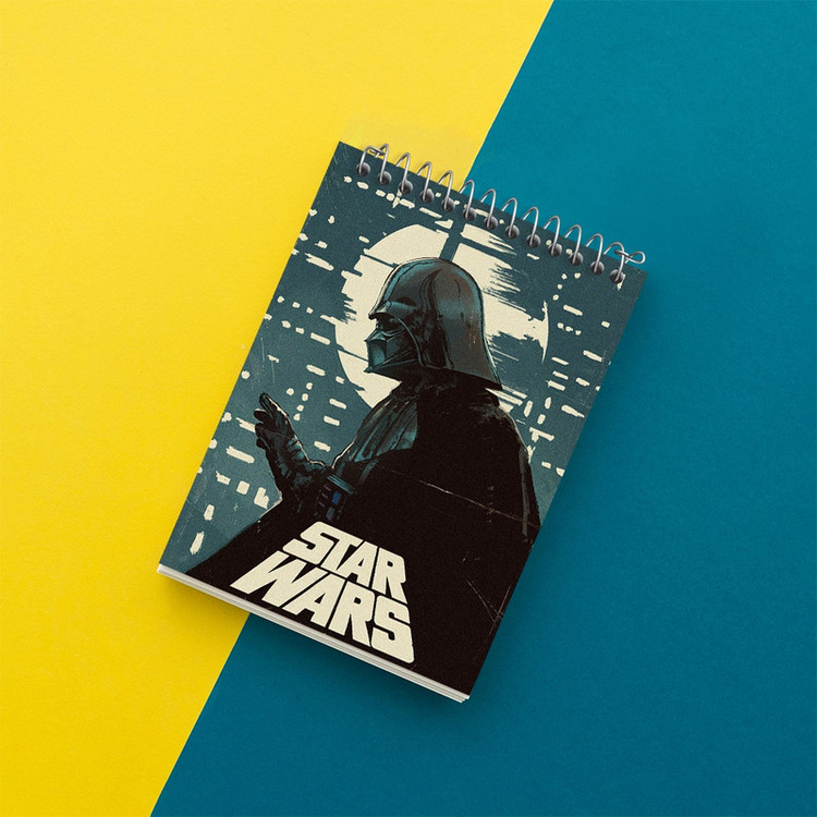 دفتر یادداشت 50 برگ خندالو مدل جنگ ستارگان (Star Wars) کد F1770