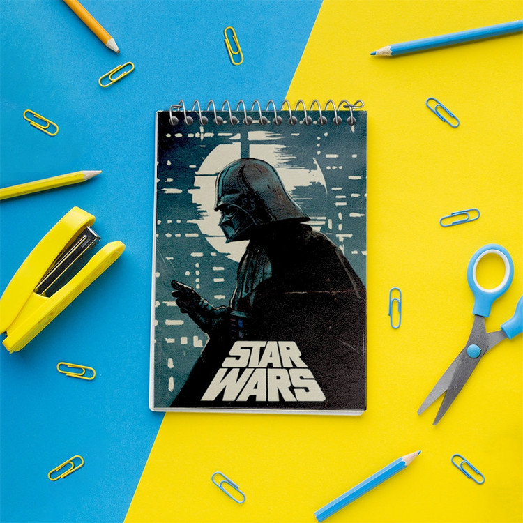 دفتر یادداشت 50 برگ خندالو مدل جنگ ستارگان (Star Wars) کد F1770