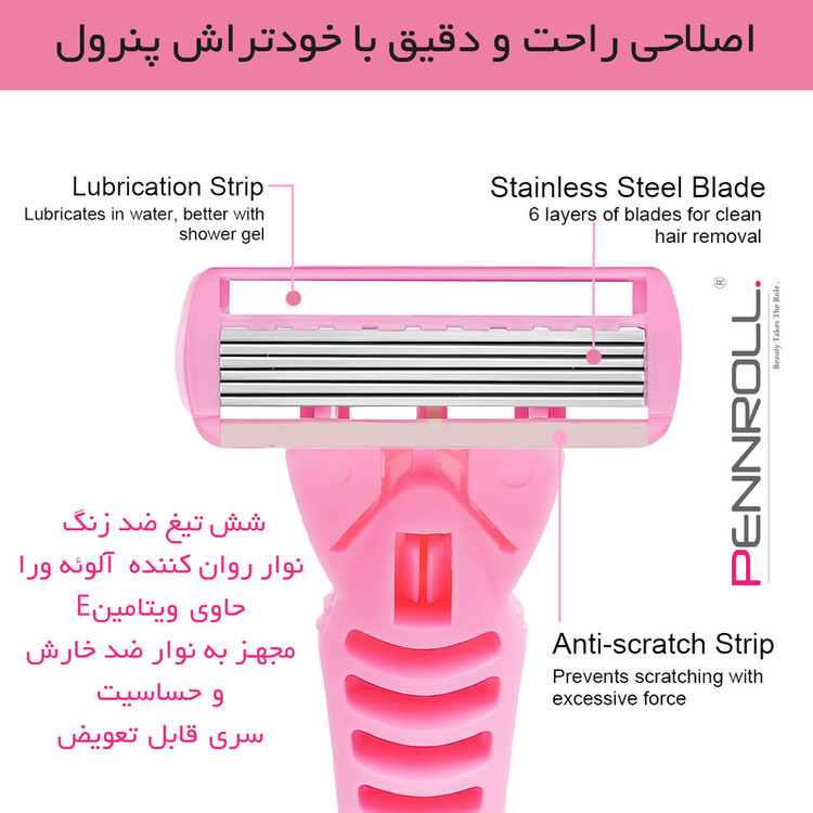 خود تراش پنرول مدل PRCL - PANDA Pro 6 - X2 بسته 2 عددی