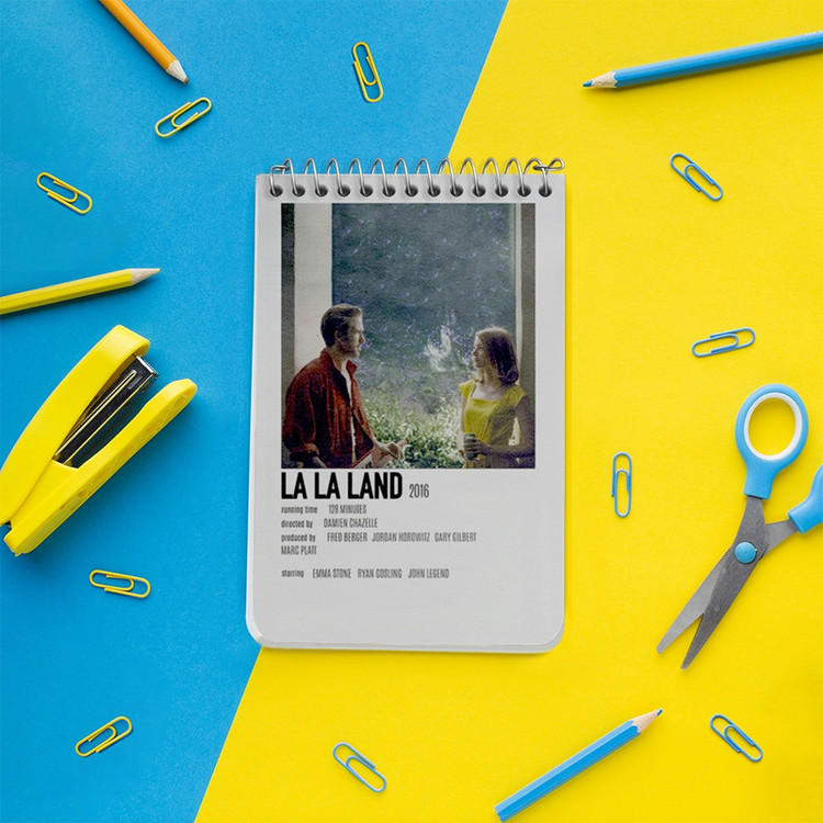 دفتر یادداشت 50 برگ خندالو طرح لالا لند (La La Land) کد F13419