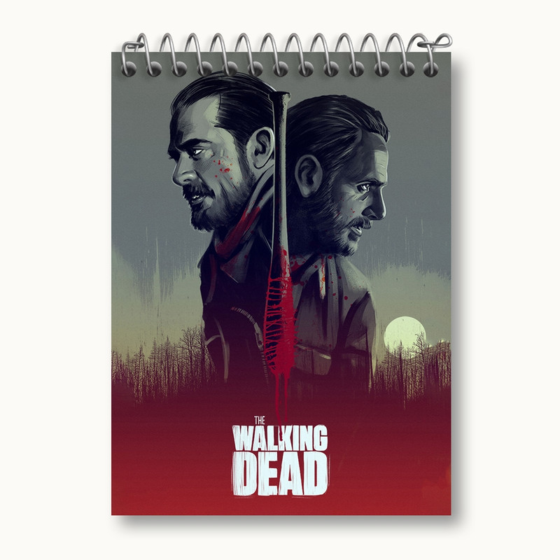دفتر یادداشت 50 برگ خندالو مدل سریال مردگان متحرک The Walking Dead کد 10187