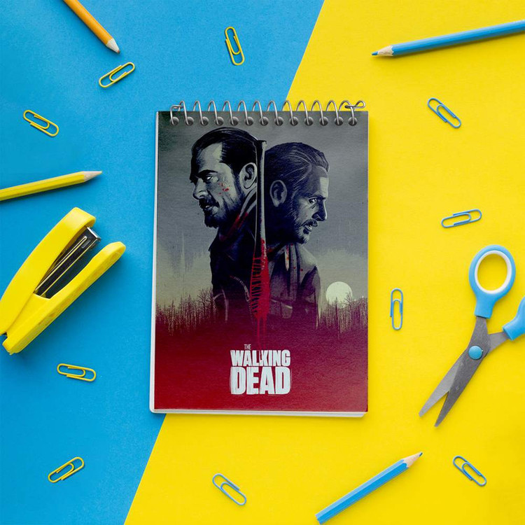 دفتر یادداشت 50 برگ خندالو مدل سریال مردگان متحرک The Walking Dead کد 10187