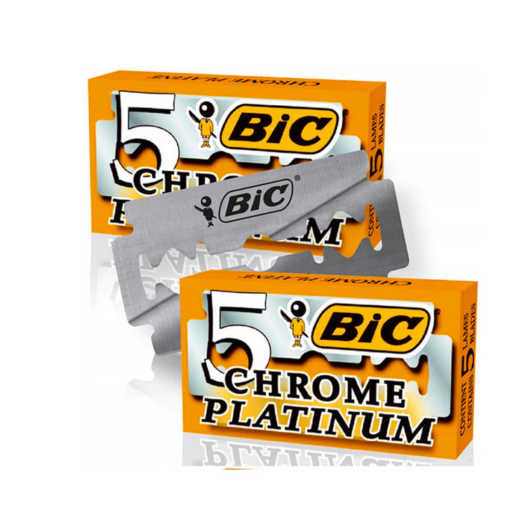 تیغ یدک بیک مدل Platinum Chromium Double Edge
