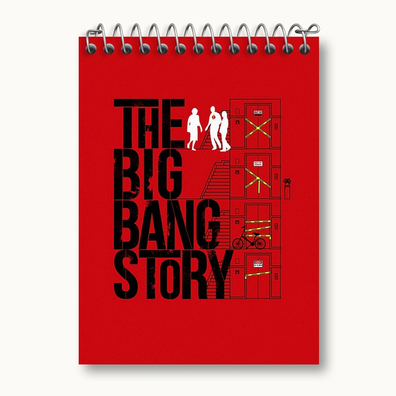 دفتر یادداشت 50 برگ خندالو مدل سریال تئوری بیگ بنگ The Big Bang Theory کد 13311