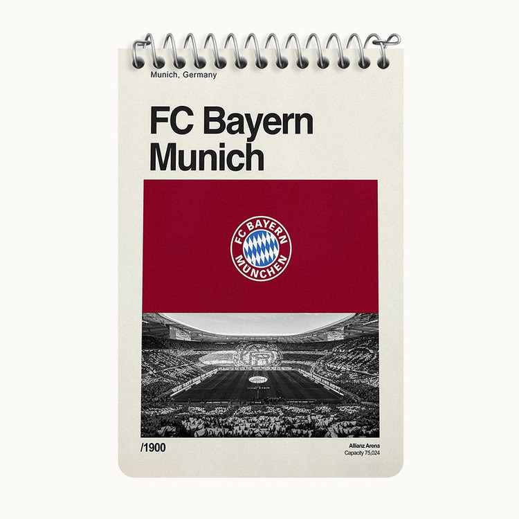 دفتر یادداشت 50 برگ خندالو طرح بایرن مونیخ (Bayern Munich) کد F13882
