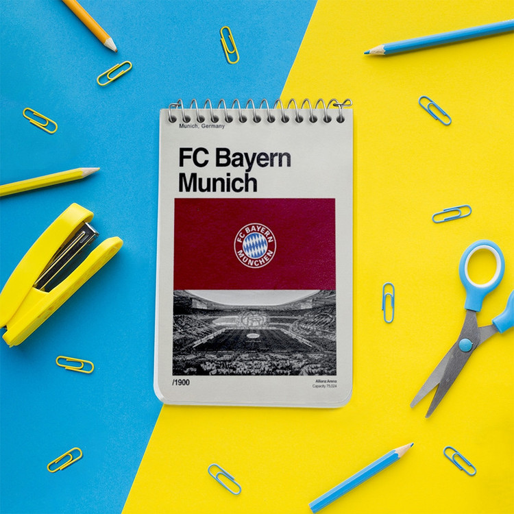 دفتر یادداشت 50 برگ خندالو طرح بایرن مونیخ (Bayern Munich) کد F13882