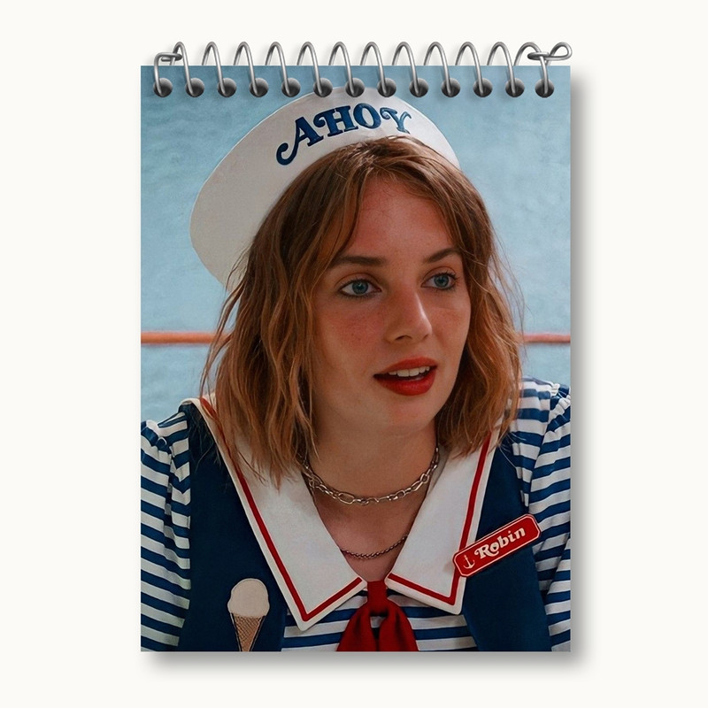 دفتر یادداشت 50 برگ خندالو مدل رابین سریال استرنجر تینگز Stranger Things کد 19347