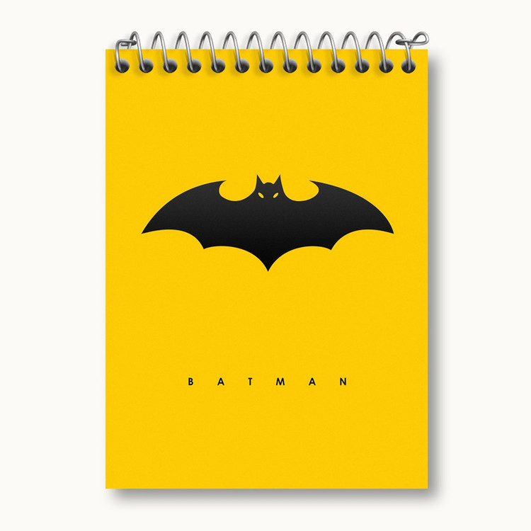 دفتر یادداشت 50 برگ خندالو مدل بتمن Batman کد 10265