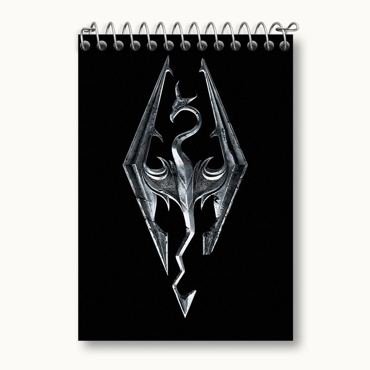 دفتر یادداشت 50 برگ خندالو مدل بازی اسکایریم (Skyrim) کد 32759
