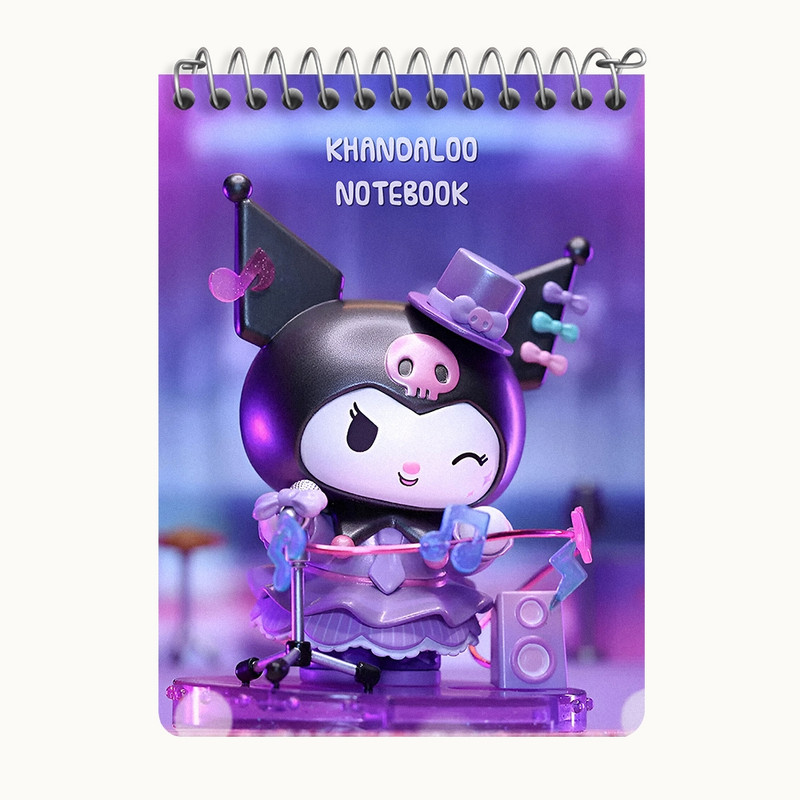 دفتر یادداشت 50 برگ خندالو طرح کرومی (Kuromi) کد N9066