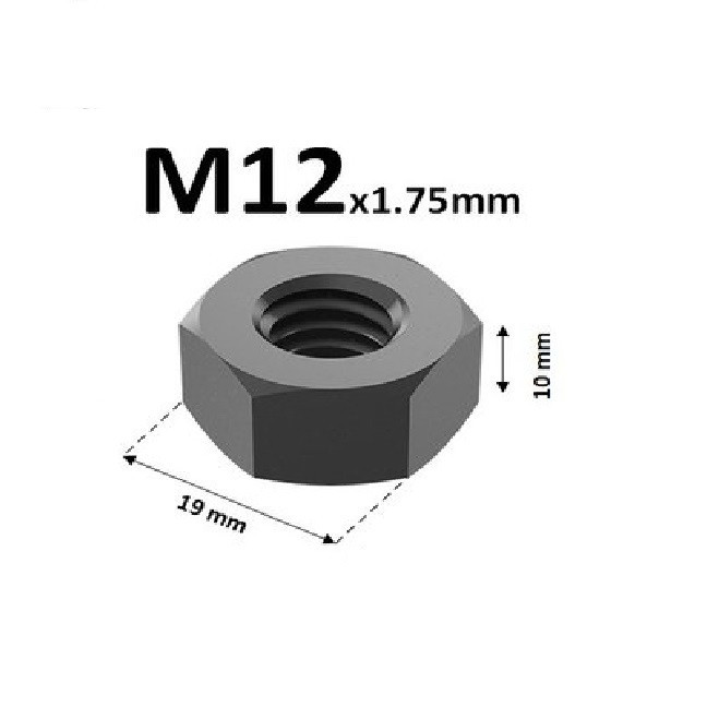 مهره پایا مدل M12 کد PAYA69 مجموعه 10 عددی
