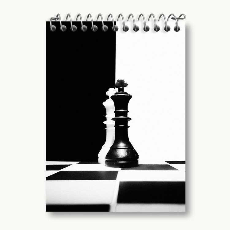 دفتر یادداشت 50 برگ خندالو مدل شطرنج کد 29258