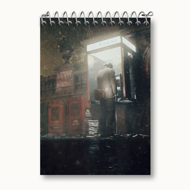 دفتر یادداشت 50 برگ خندالو مدل بازی آلن ویک (Alan Wake) کد 31314