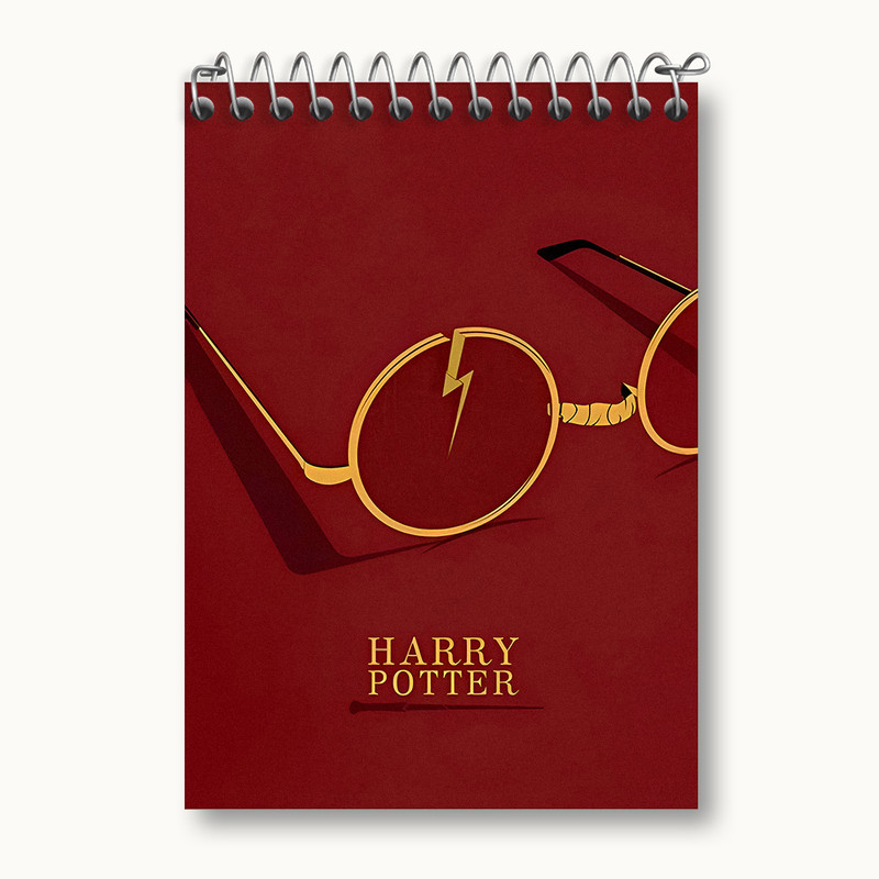 دفتر یادداشت 50 برگ خندالو طرح هری پاتر (Harry Potter) کد N3143