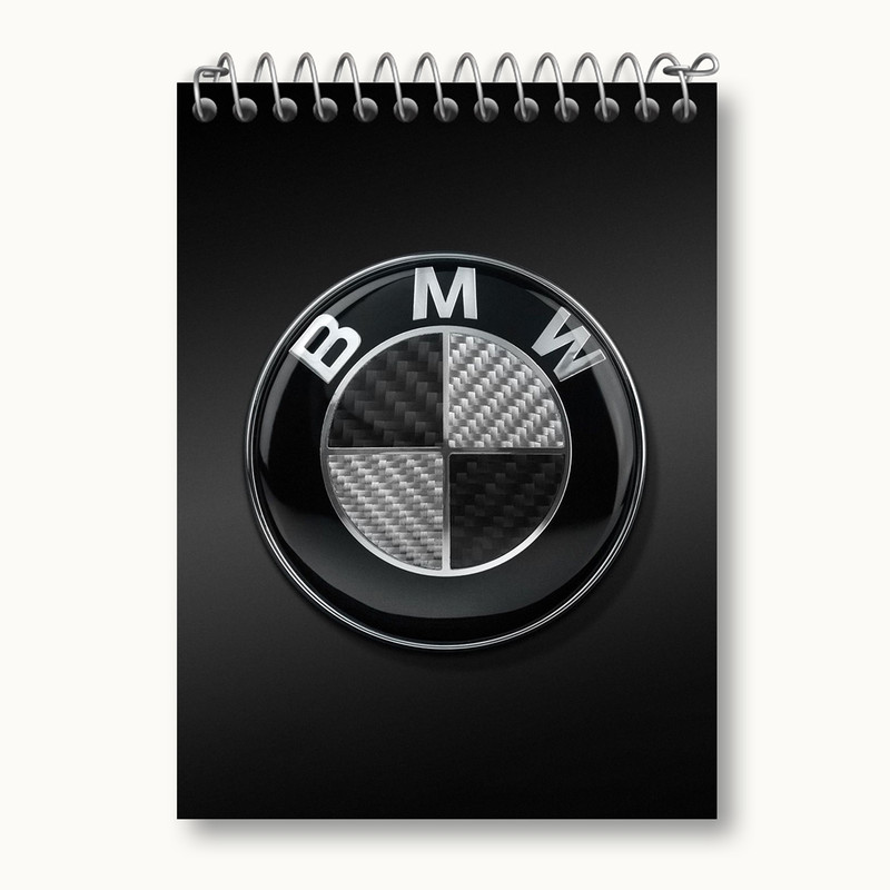 دفتر یادداشت 50 برگ خندالو مدل بی ام دبلیو BMW کد 23636