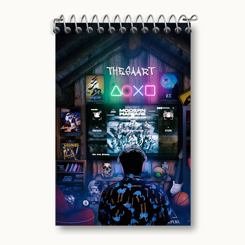 دفتر یادداشت 50 برگ خندالو مدل Game کد F2492