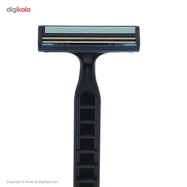 خود تراش سیلور مدل Rubber Grip Blue بسته 5 عددی