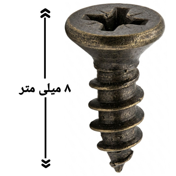 پیچ مدل آنتیک سایز 3*8 میلیمتر مجموعه 30 عددی