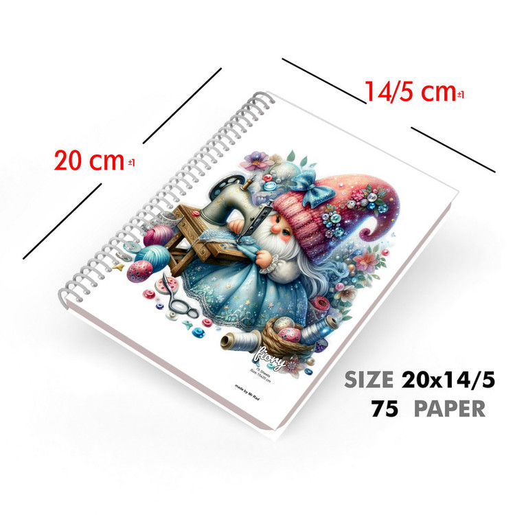 دفتر خیاطی 75 برگ مستر راد مدل ترمه کد fiory 2609