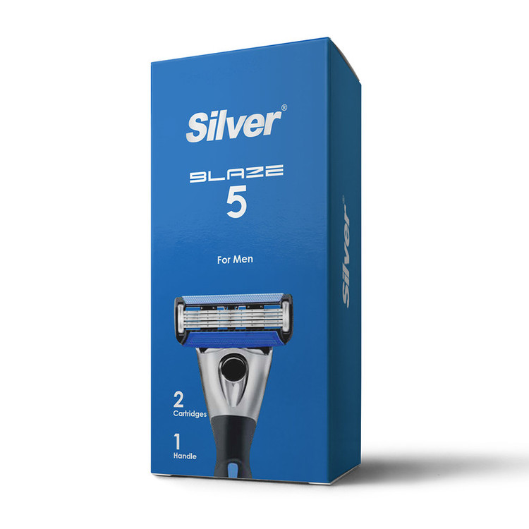 خود تراش سیلور مدل Blaze5 System به همراه سری یدک بسته 2 عددی