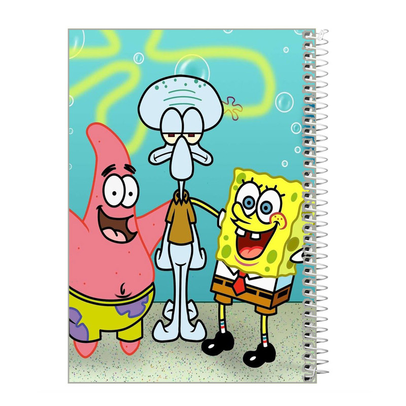 دفتر زبان 60 برگ طرح باب اسفنجی کد z358