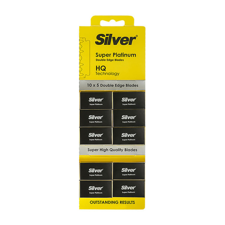 تیغ یدک سیلور مدل super platinum ده بسته 5 عددی