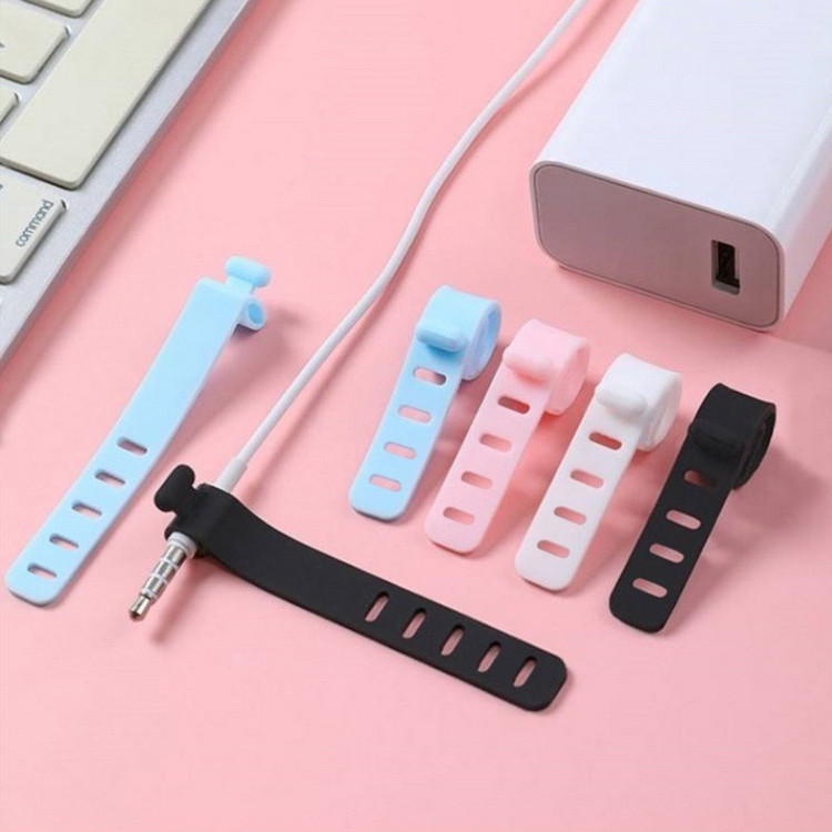 نظم دهنده کابل مدل Silicone Wire Binding بسته 6 عددی