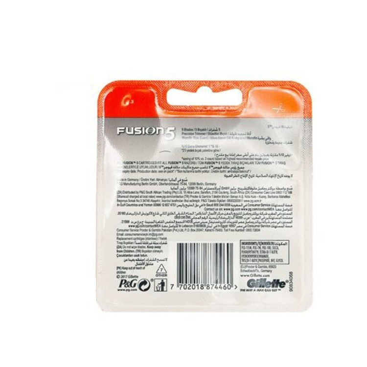 تیغ یدک ژیلت مدل 5 Fusion بسته 4 عددی