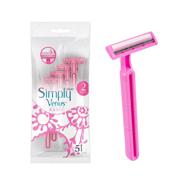 خود تراش ژیلت مدل simply venus بسته 5 عددی