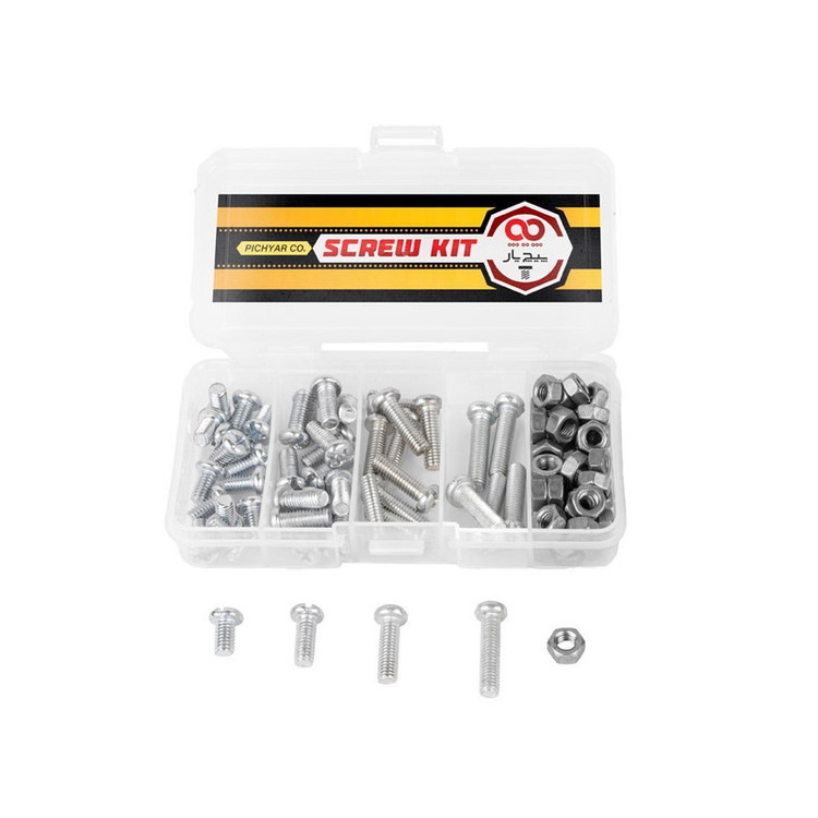 پیچ پیچ یار مدل M6 مجموعه 90 عددی