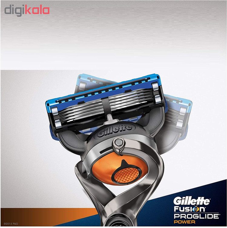 تیغ یدک ژیلت مدل Fusion Proglide Power 5 بسته 4 عددی