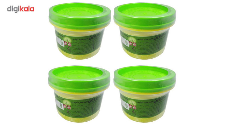 موم سرد پروین مدل Aloevera حجم 300 گرم مجموعه 4 عددی