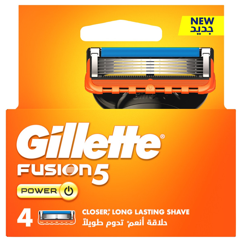 تیغ یدک ژیلت مدل Fusion 5 Power بسته 4 عددی