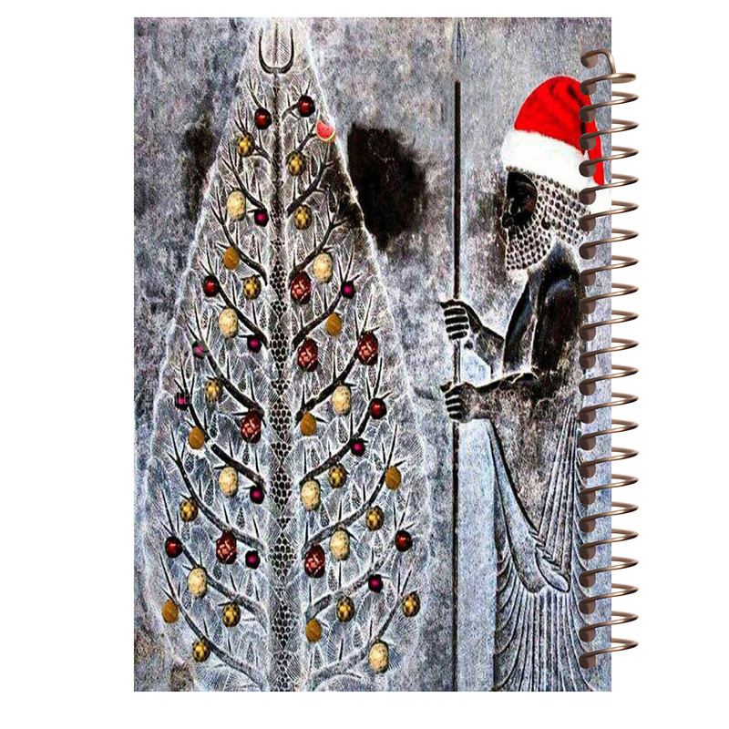 دفترچه یادداشت 100 برگ طرح کریسمس کد O171