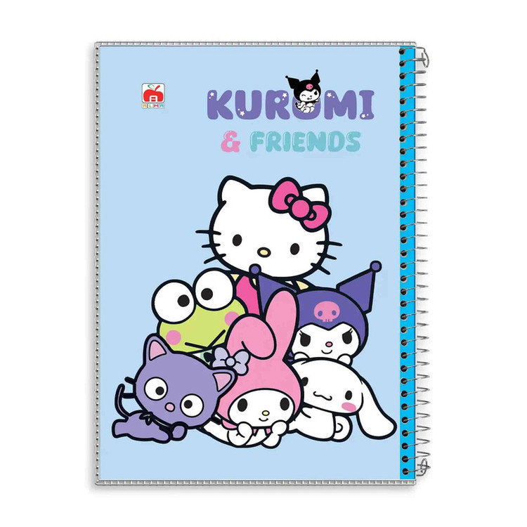 دفتر مشق 40 برگ آلما طرح KURUMI & FRIENDS مدل طلقی کد 7427