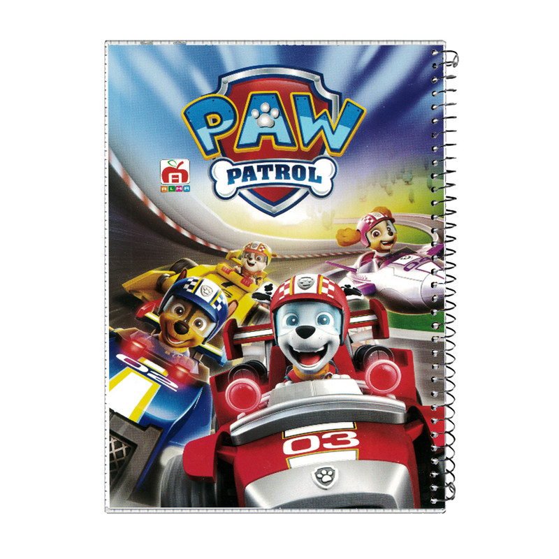 دفتر 40 برگ آلما کد 7487 طرح paw مدل طلقی کارتونی