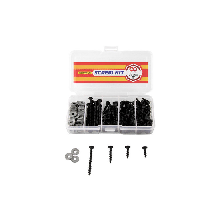 پیچ ام دی اف پیچ یار مدل MDF KIT مجموعه 211 عددی