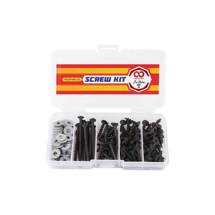 پیچ ام دی اف پیچ یار مدل MDF KIT مجموعه 211 عددی