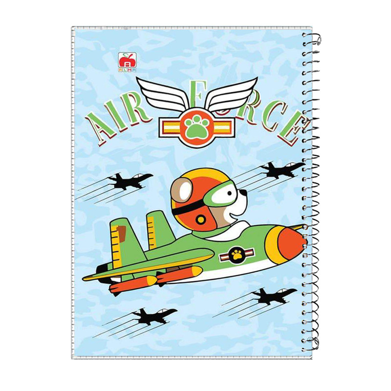 دفتر مشق 40 برگ آلما مدل پسرانه طرح air کد 7487