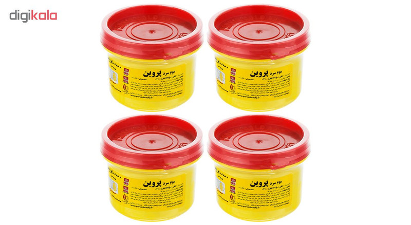 موم سرد پروین مدل HONEY حجم 300 گرم بسته 4 عددی