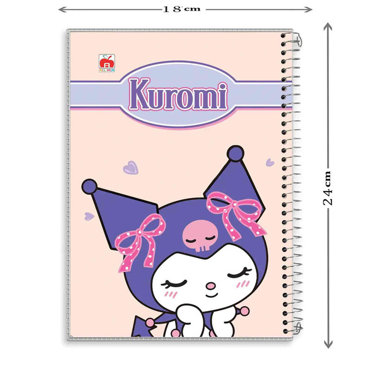 دفتر مشق 40 برگ آلما طرح SLEEOY KURUMI مدل طلقی کد 7427