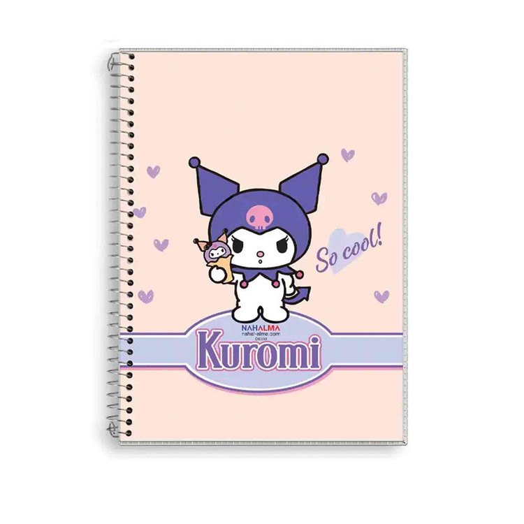 دفتر مشق 40 برگ آلما طرح SLEEOY KURUMI مدل طلقی کد 7427