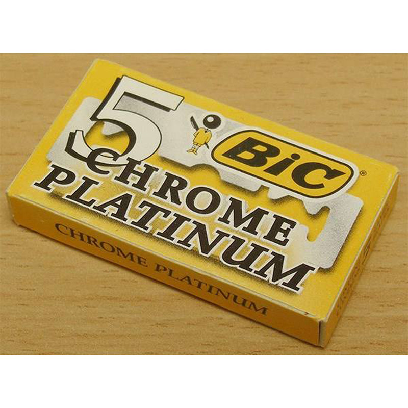 تیغ یدک بیک مدل Platinum Chromium Double Edge مجموعه 4 عددی