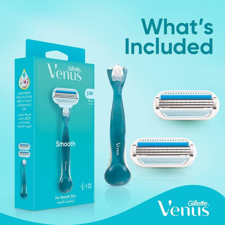 خود تراش ژیلت مدل Venus Smooth به همراه یدک بسته 4 عددی