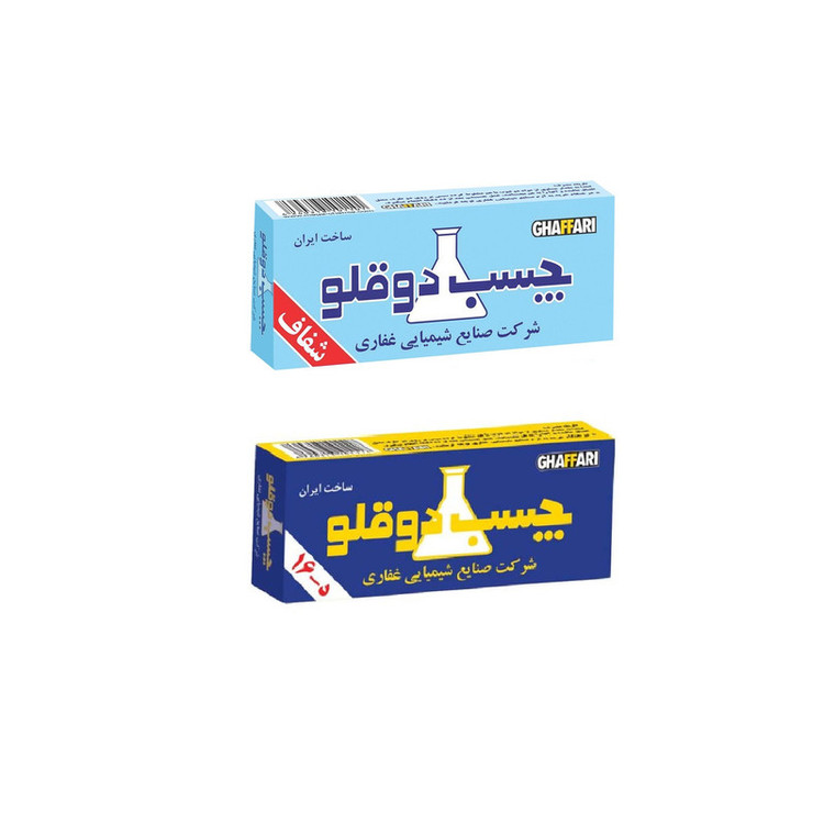 چسب دوقلو غفاری کد 007 حجم 12میلی لیتر بسته 2 عددی