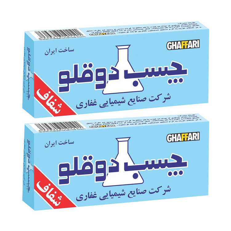 چسب دوقلو غفاری کد 007 حجم 12میلی لیتر بسته 2 عددی